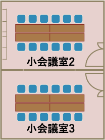 小会議室23平面図